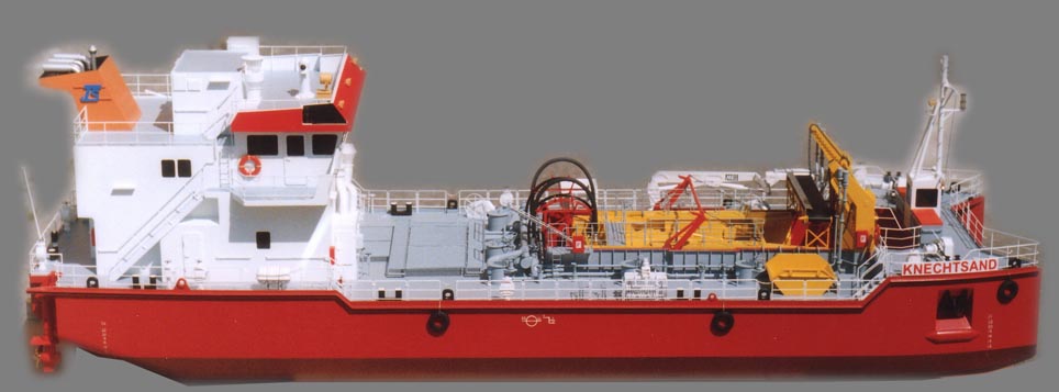 Knrechtsand Ölbekämpfungsschiffsmodell