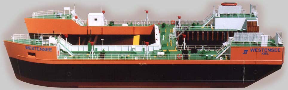 Westensee Ölbekämpfungsschiffsmodell